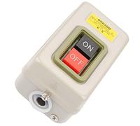 Tonysa Interruptor de Botón 3P Autoblocante Duradero AC 380 V 3,7 KW para Aplicaciones Eléctricas de Control de Motor 1 Unidad