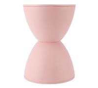Tonysa Taburete con Forma de Reloj de, Mesa Auxiliar Redonda de Plástico Moderna y Elegante para Baño, 30cm de Diámetro y 42cm de Altura (Pink)
