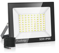 toobettp Focos LED Exteriore 50W 6000K Blanco Frío, 5000LM Super Brillante | Iluminación de Exteriore, Foco Proyector LED, IP66 Impermeable, 120°Haz, Floodlight para Casa Garaje Patio Terraza Campo