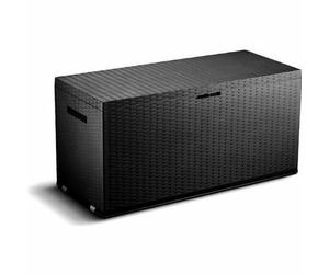 TOOD Baúl de almacenamiento de resina 350 L - Gris antracita
