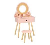 Tooky Toy Tocador de Madera para Ninos Aspecto de Ratan 50,5 x 38 x 87 cm