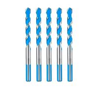 toolant Juego de brocas de hormigón de 10 mm y brocas de mampostería, juego de brocas de martillo a prueba de golpes para hormigón/vidrio/ladrillo/plástico/cemento/azulejos, punta de broca de carburo