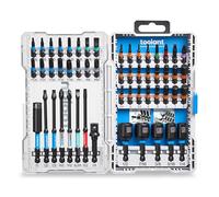 toolant Juego de puntas de destornillador de impacto, juego de 52 puntas de destornillador de acero S2, hexagonales, Torx, Phillips, ranuradas, puntas cuadradas y destornillador de tuerca con funda