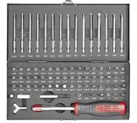 TOOLCRAFT HT02183 820952: Juego de puntas de 75 piezas, que incluye: ranuradas, hexagonales interiores, con tope, tri-ala, TORQ, hexagonales interiores especiales (XZN) y de estrella