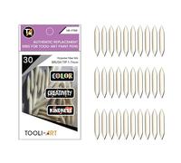 TOOLI-ART 30 recambios para pinceles flexibles de doble cara. Punta de pincel reemplazable compatible con rotuladores para pintar y rotuladores acrílicos. Reemplazo fácil