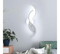 Toolight Lámpara de Pared Interior LED, Apliques de Pared Interior Moderna 15W 1687LM, Lamparas de Acrílica para Salon, Dormitorio, Pasillo, Escaleras, Luz Fría 6500K, Blanco