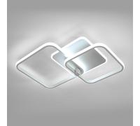 Toolight Plafón LED Techo, 40W 4500LM Lámpara de Techo Salon Moderno, Blanco Cuadrado Luz de Techo Acrílico 52CM para Dormitorio Cocina Pasillo Sala de Estar Comedor, Blanco Frío 6500K