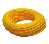 Toolland Alambre de recortador, nylon, amarillo, 2 mm, 25 m