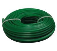 Toolland Alambre de recortador, nylon, verde, 3.2 mm, 50 m