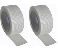 Toolland Cinta de fibra de vidrio, autoadhesivo, flexible, ingenio, 50 mm x 30 m (Paquete de 2)