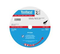 Toolland Disco de corte, 230 mm, corte húmedo, 13300 rpm, 80 m/s, para metales