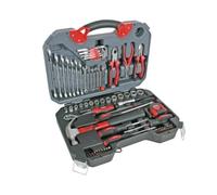 Toolland Juego de herramientas en cromo vanadio, 78 piezas, adecuado para aficionados al bricolaje y profesionales, incluye instrumentos de precisión y un robusto maletín de almacenamiento