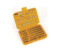 Toolland Juego de Puntas para Destornillador - 100 Piezas Cromo Vanadio Acabado Satinado en Caja de Plástico