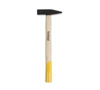 Toolland Martillo de ingeniero 300 g con cabeza de acero y mango de madera, ideal para trabajos precisos, carpintería, reparaciones y tareas de bricolaje, agarre cómodo y control óptimo