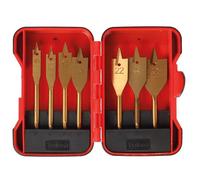 Toolland set de perforación plana, para madera, recubrimiento de tita