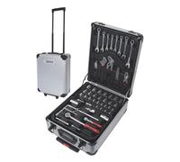 Toolland Juego de herramientas mecánicas HSET260 - 260 piezas, carro con 4 incrustaciones y ruedas