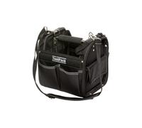 ToolPack Bolsa de Herramientas Compacta, Modelo Cuadrado, Asa Metálica con Agarre Antideslizante, Correa de Transporte Ajustable