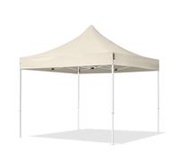 TOOLPORT 3x3 m Carpa plegable, ECONOMY acero 30mm, crema - (581826)