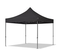 TOOLPORT 3x3 m Carpa plegable, PREMIUM acero 40mm, negro - (600106)