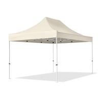 TOOLPORT 3x4,5 m Carpa plegable, ECONOMY acero 30mm, crema - (581840)