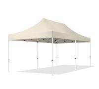 TOOLPORT 3x6 m Carpa plegable, ECONOMY acero 30mm, crema - (581853)