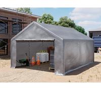 TOOLPORT 4x6m Carpa almacén, Lona de PE, gris - (4772)