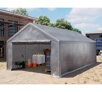 TOOLPORT 4x8m Carpa almacén, Lona de PE, gris - (4773)