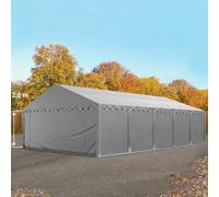 TOOLPORT 5x10m Carpa almacén, Lona de PVC, gris - (2333)