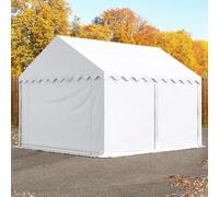 TOOLPORT Carpa almacén 3x4 m, PVC 800, con base reforzada, blanco - (2638)