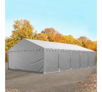 TOOLPORT Carpa almacén 5x10 m, PVC 750, con base reforzada, gris - (7170)