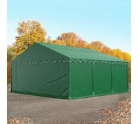 TOOLPORT Carpa almacén 5x6 m, PVC 750, con base reforzada, verde oscuro - (7273)