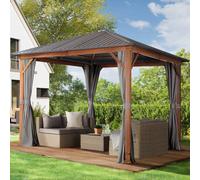 TOOLPORT Forest Cenador Forest Superior, 3x3m, óptica roble, gris loft - (300184)
