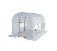 TOOLPORT 2x3m Invernadero túnel, Lona de PE, blanco - (8940)