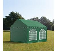 TOOLPORT PRO 3x3 m Carpa para fiestas, PVC 750, con base reforzada, verde oscuro - (7269)