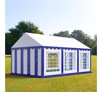 TOOLPORT PRO 3x6 m Carpa para fiestas, PVC 700, azul-blanco - (6147)
