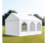 TOOLPORT PRO 4x6 m Carpa para fiestas, PVC 800, con base reforzada, blanco - (2647)
