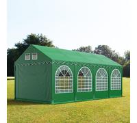 TOOLPORT PRO 4x8 m Carpa para fiestas, PVC 800, con base reforzada, verde oscuro - (2655)