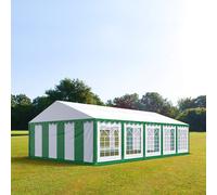 TOOLPORT PRO 5x10 m Carpa para fiestas, PVC 700, verde oscuro-blanco - (6116)