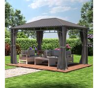 TOOLPORT Sunset Cenador Hardtop Sunset Superior gris loft, 3x4m - (300194)