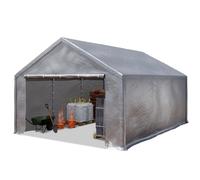 TOOLPORT 3x6m Carpa almacén, Lona de PE, gris - (4771)