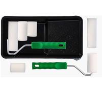 ToolSpace | JUEGO DE PINTURA | Rodillo De Esponja Moltopreno 5 cm, 7 cm, Cubeta De Manija De 10 cm | Rodillo De Pintura Esmalte Para Paredes, Superficie Plana, Bandeja De Pintura
