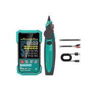 TOOLTOP Network Cable Tester POE Test QC Crimping Breakpoint Detect LAN Cable Tracker 400M Cable Length Measurement ET622