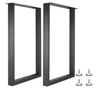 TOOSOAR Pata Mesa Metalica Cuadrada 28x40CM | Patas para Mesas de Hierro | Patas Mesa Diseño Estable para Apoyo de Muebles