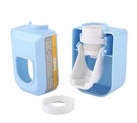 Toothpaste Dispenser, Wall Mounted Toothbrush Holder and Squeezer for Home (Azul)
