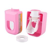 Toothpaste Dispenser, Wall Mounted Toothbrush Holder and Squeezer for Home (Rosa)