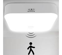 Toowell Plafon LED Techo con Sensor de Movimiento Luz Lampara Techo Recargable interior, plafón con sensor de movimiento, luz sin electricidad, lampara techo recargable plafon con pilas