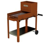 Top Line Flipper 50 - Barbacoa para leña y carbón de corten