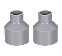 TOP-VIGOR 2 piezas de acoplamiento reductor de PVC DWV, adaptador de conector de tubería de zócalo de 20 mm x 40 mm, conector de tubería de reducción de conducto para suministros de agua de