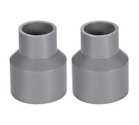 TOP-VIGOR 2 piezas de acoplamiento reductor de PVC DWV, adaptador de conector de tubería de zócalo de 25 mm x 40 mm, conector de tubería reductor de conducto para suministros de agua, construcción