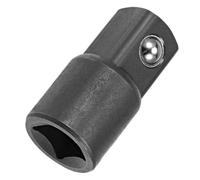 TOP-VIGOR Adaptador reductor de enchufe hembra de 13/8 pulgadas a macho de 1/2 pulgada, adaptador de enchufe Cr-V para llave de trinquete, convertidor de unidad con retención de bola (negro)